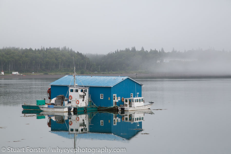 Floating dock at Welshpool on Campobello Island in New Brunswick.
