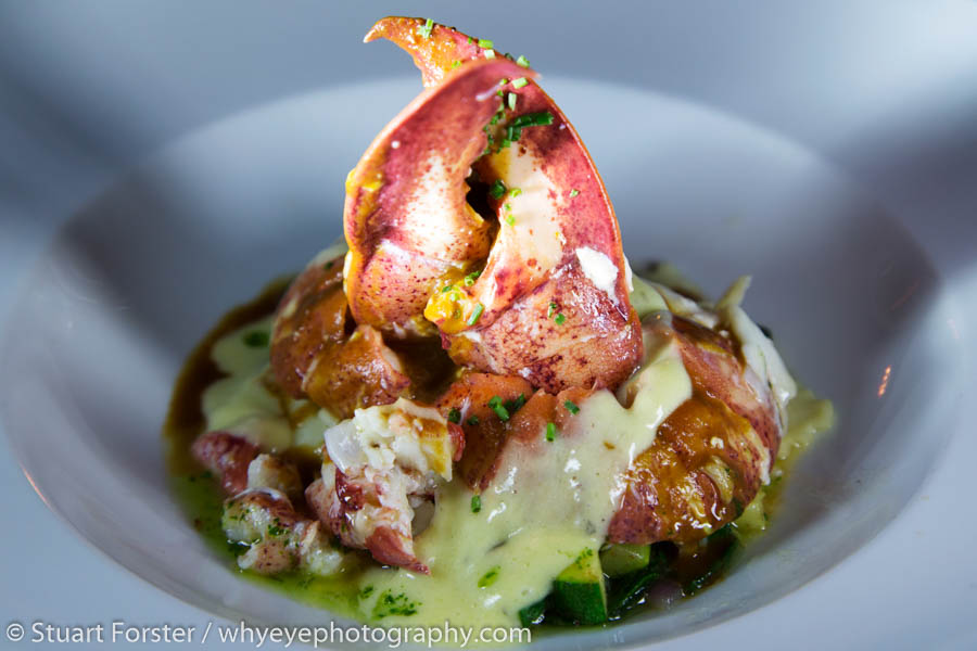 Naked lobster served at the Rossmount Inn at St Andrews by-the-Sea.