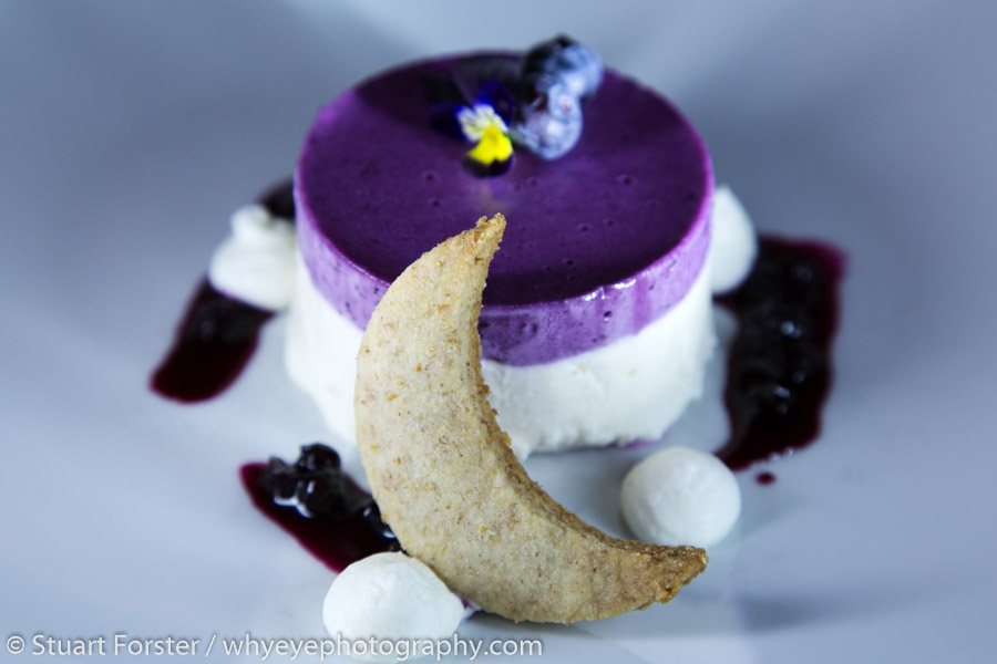 Blueberry cheesecake served at the Rossmount Inn.