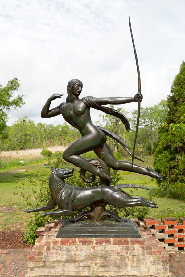 Diana by Paul Manship at Brookgreen Gardens in South Carolina.