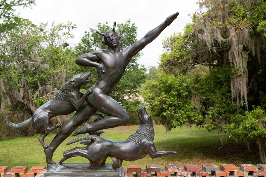 'Actaeon' by Paul Manship. This work is the companion to Manship’s 'Diana' sculpture.