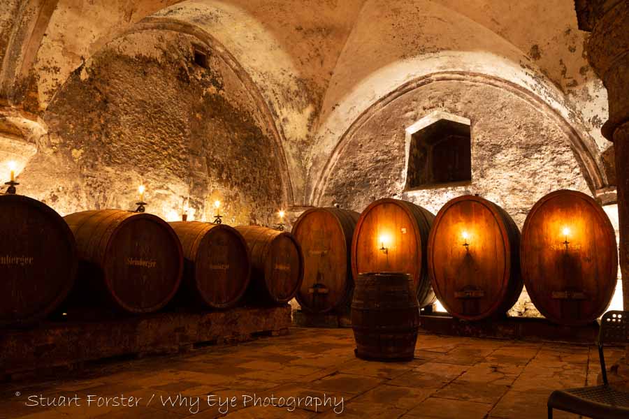 Wine cellar at Eberbach Abbey (Kloster Eberbach).