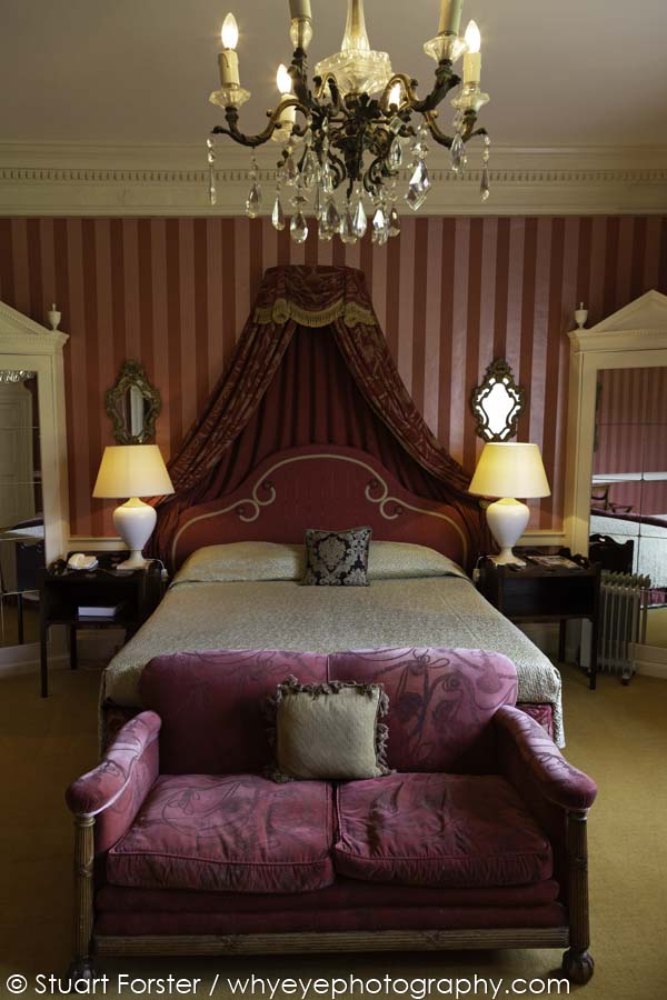 The bedroom where Princess Victoria (later Queen Victoria) stayed in a blog post about Photography of Brocket Hall Estate in Hertfordshire.